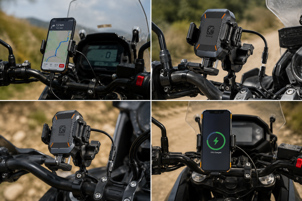 DB Adventure Mount PRO – Soporte Antivibración con Carga USB-C e Inalámbrica